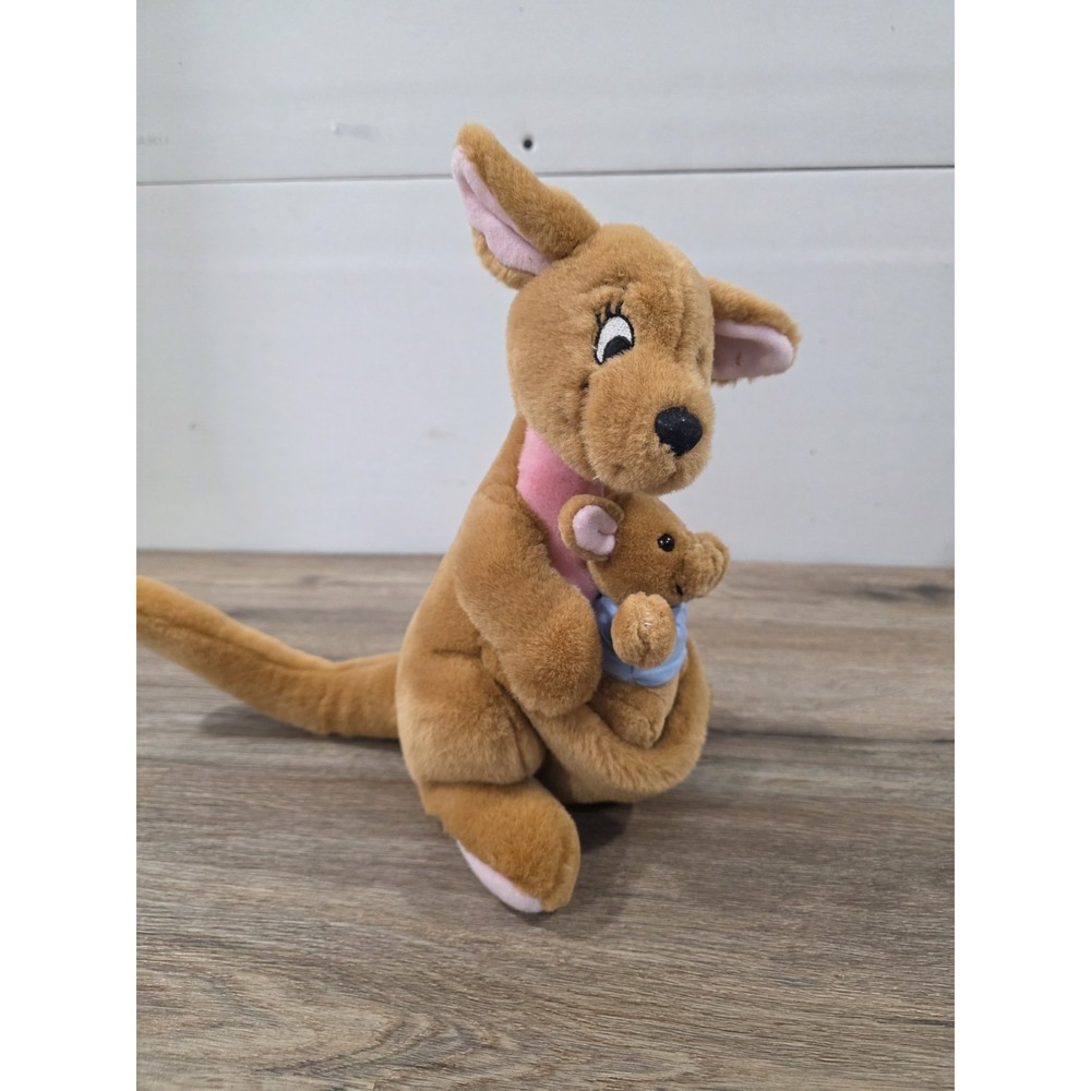 Vintage Walt Disney World Kanga and Roo Stuffed Plush Animal 10"